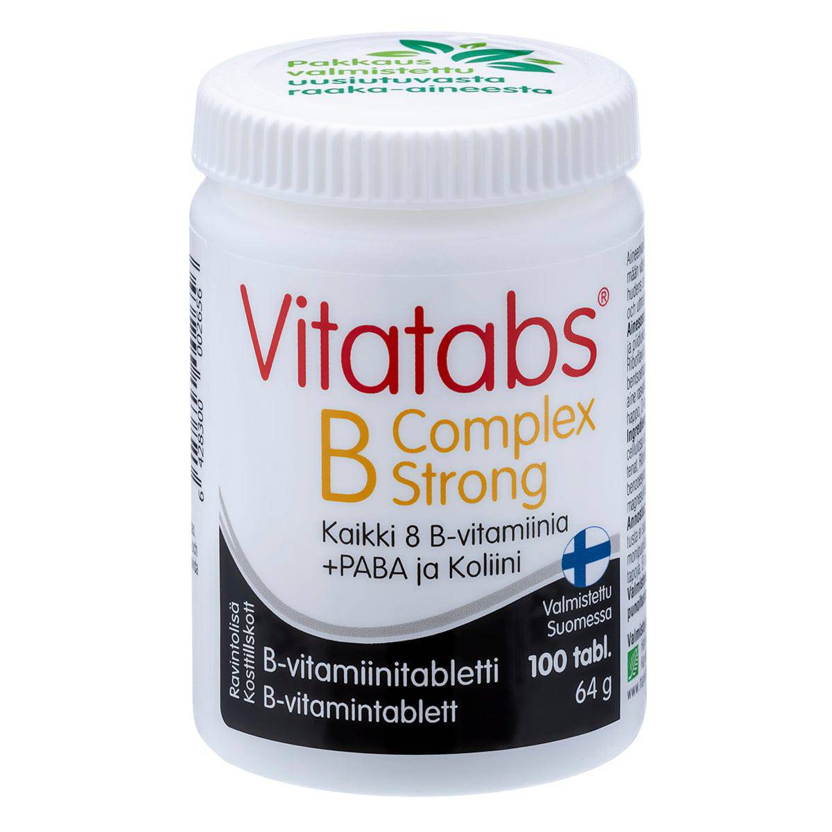 Vitatabs B-Complex Strong - Vahva B-vitamiinitabletti 100 tabl. - integratoridirecthub.com