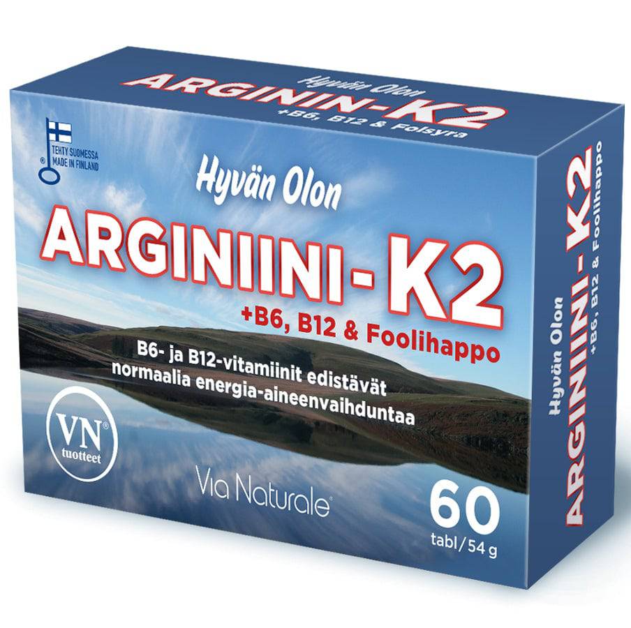 Hyvän Olon Arginiini-K2 - Päiväys 03/2025 - integratoridirecthub.com