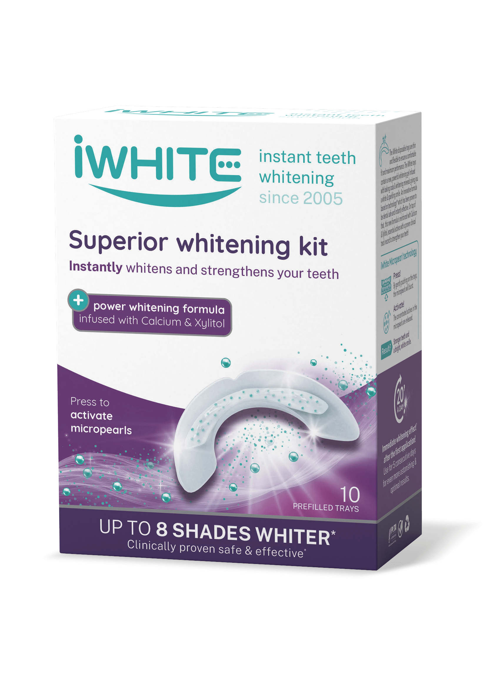 iWhite Superior Whitening Kit - valkaisumuotit 10 x 0,8 g - integratoridirecthub.com