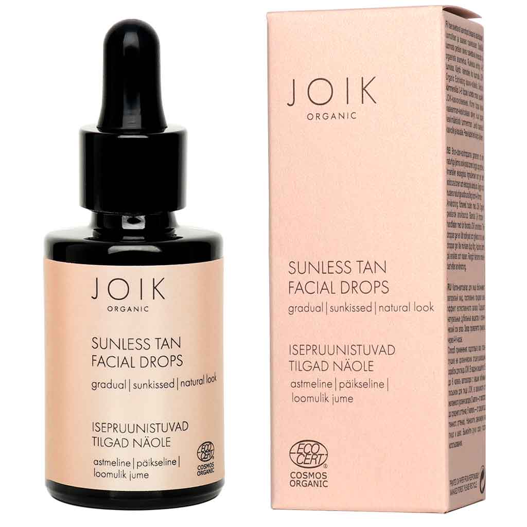Joik Sunless Tan Facial Drops - itseruskettavat kasvotipat 30 ml - integratoridirecthub.com