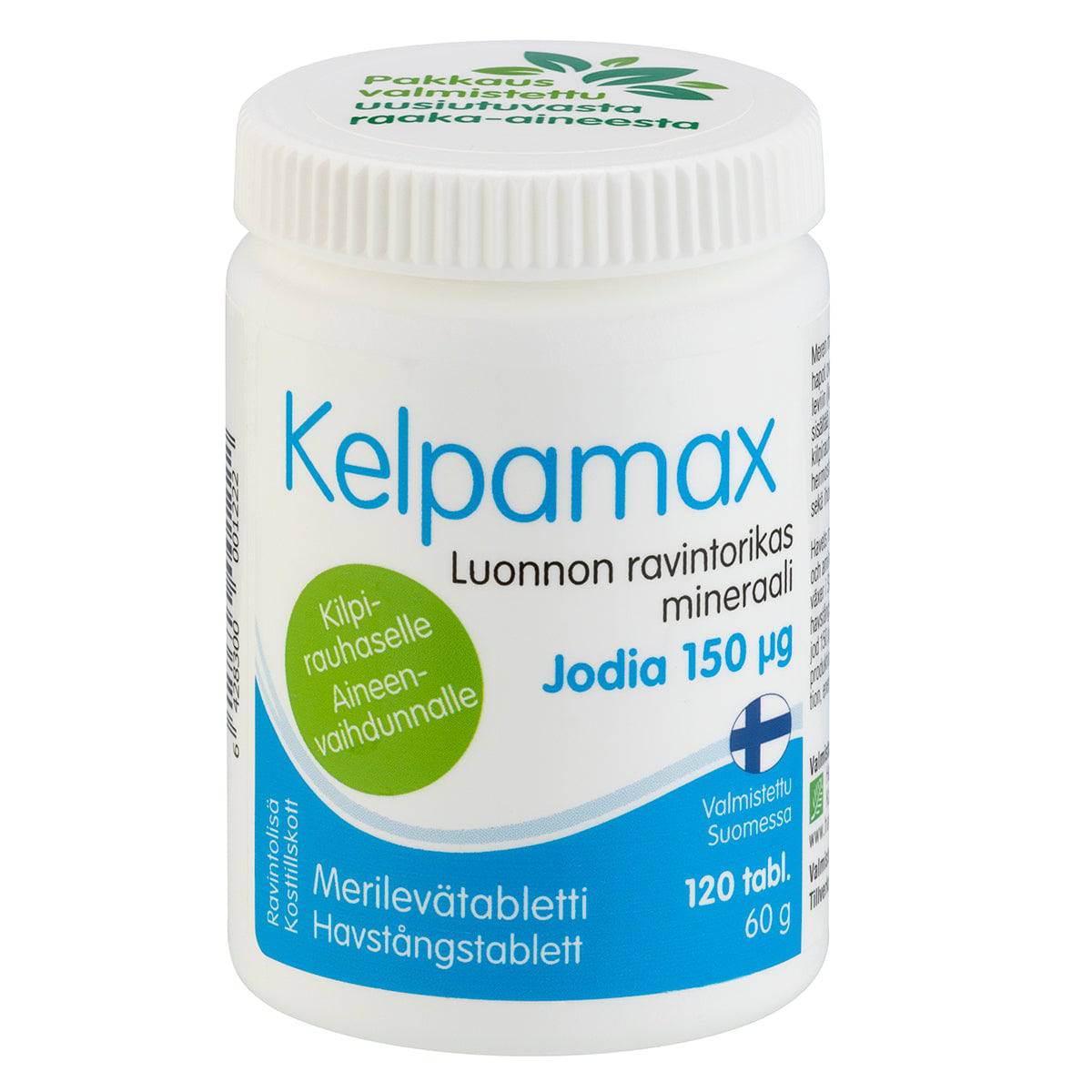 Kelpamax - Merilevätabletti 120 tabl - RAVINTOLISÄ - Ravinnon täydentämiseen - integratoridirecthub.com