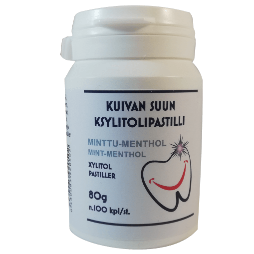 Kuivan Suun Ksylitolipastilli - Minttu-Menthol 80 g n. 100 kpl - integratoridirecthub.com