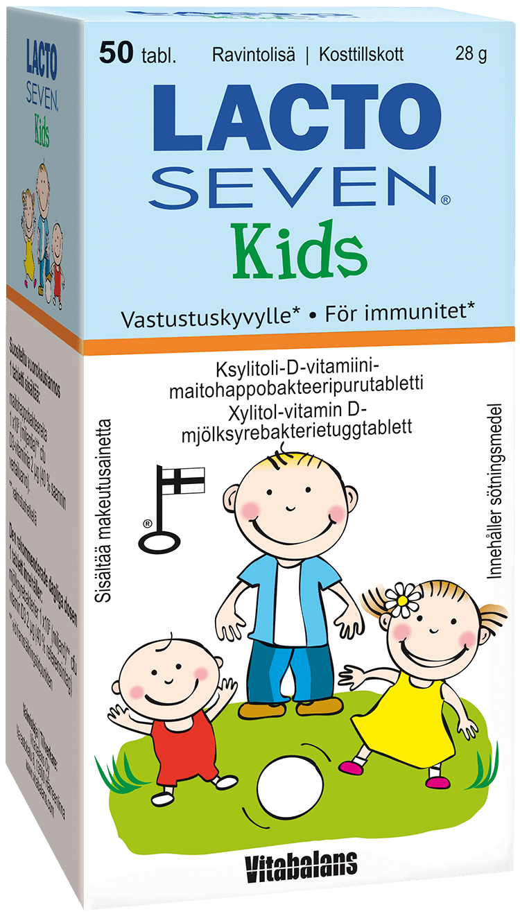 Lacto Seven Kids 50 tabl. - integratoridirecthub.com