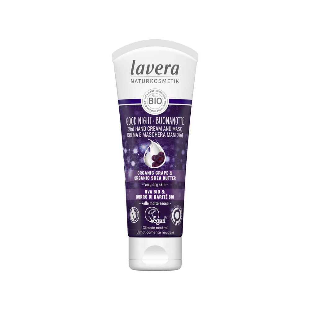 Lavera Good Night 2 in 1 Hand Cream And Mask - Käsivoide ja naamio 75 ml - poistuu - integratoridirecthub.com