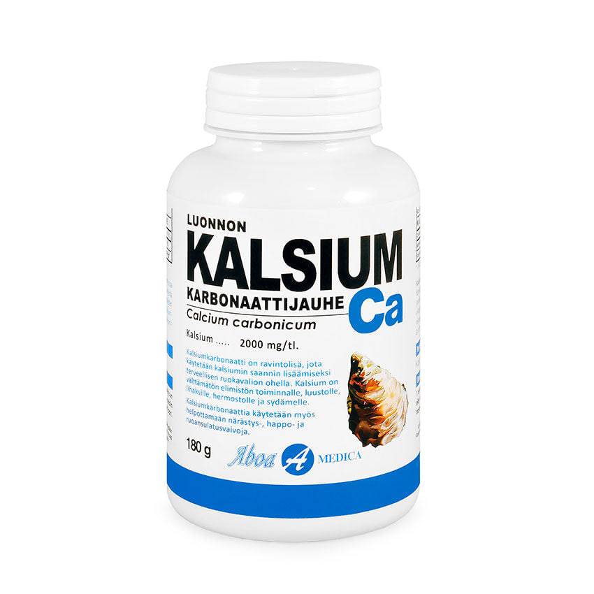 Aboa Medica Luonnon Kalsium Karbonaattijauhe 180 g - Tuotteessa toimituskatkos, ei tietoa koska saa lisää - integratoridirecthub.com