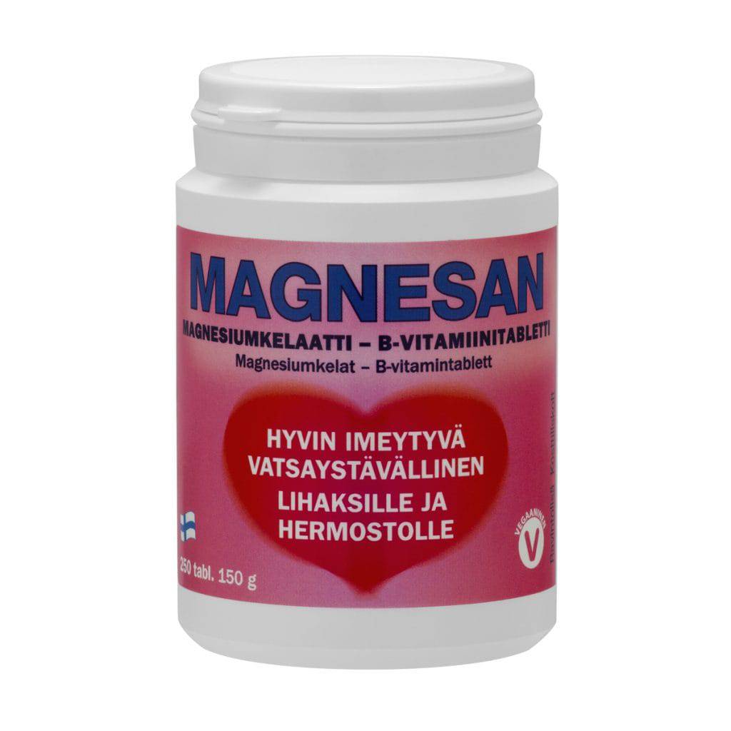 Magnesan - Magnesiumkelaatti - B-vitamiinitabletti 250 tabl. - integratoridirecthub.com