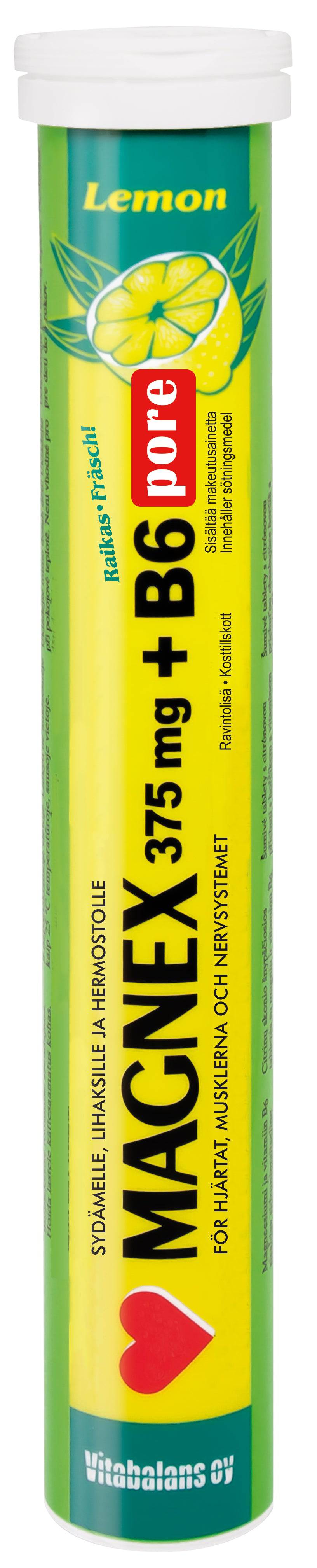 Magnex 375 mg + B6 Pore 20 poretabl. - integratoridirecthub.com