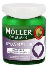 Möller Omega-3 Sydämelle 76 kaps. - integratoridirecthub.com
