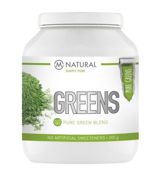 M-Natural Greens - Puhdas viherjauhesekoitus 200 g - integratoridirecthub.com