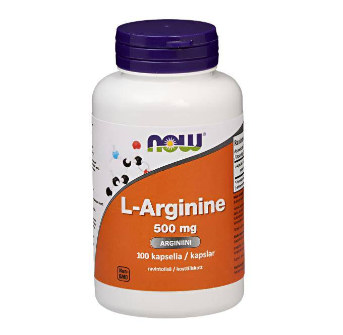 Now Foods L-Arginine 500 mg 100 kaps. - integratoridirecthub.com