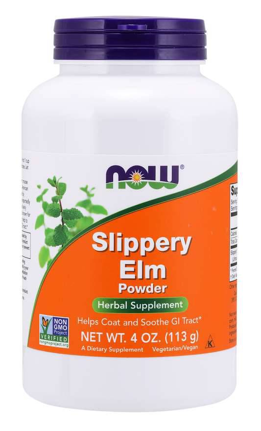 Now Foods Slippery Elm Powder 113 g - Punajalavan kuorijauhe - integratoridirecthub.com