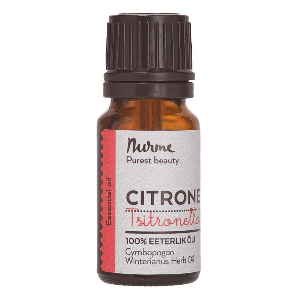 Nurme Citronella Essential Oil - Sitronella eteerinenöljy 10 ml - integratoridirecthub.com