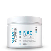 Nutri Works NAC 500 mg - N-Asetyylikysteiinijauhe 200 g - integratoridirecthub.com