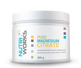 Nutri Works Pure Magnesium Citrate - Magnesiumsitraattijauhe 200 g - integratoridirecthub.com