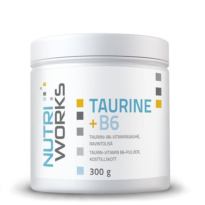 Nutri Works Taurine + B6 - tauriini-B6-vitamiinijauhe 300 g - integratoridirecthub.com