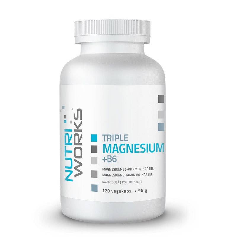 Nutri Works Triple Magnesium + B6 120 vegekaps. - integratoridirecthub.com