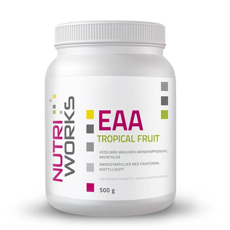 Nutri Works EAA Tropical Fruit - Aminohappojauhe 500 g - integratoridirecthub.com