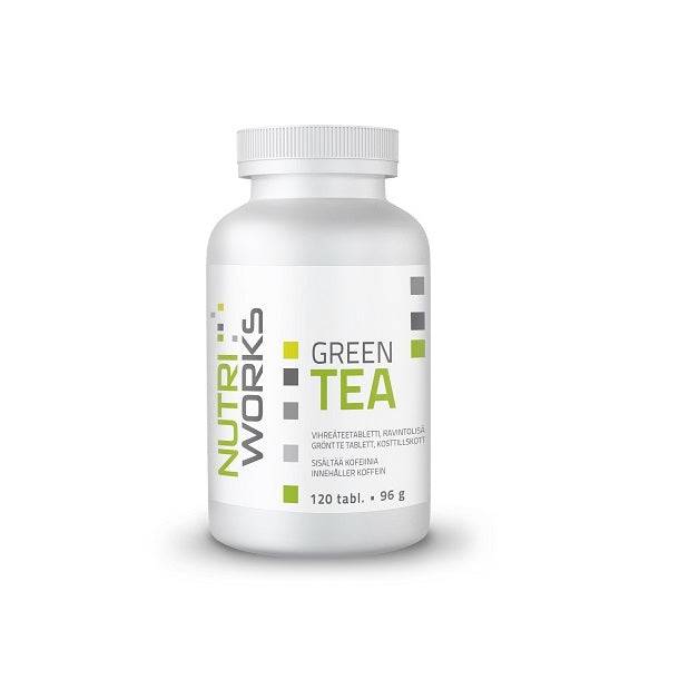 Nutri Works Green Tea Vihreäteetabletti 120 tabl. - integratoridirecthub.com