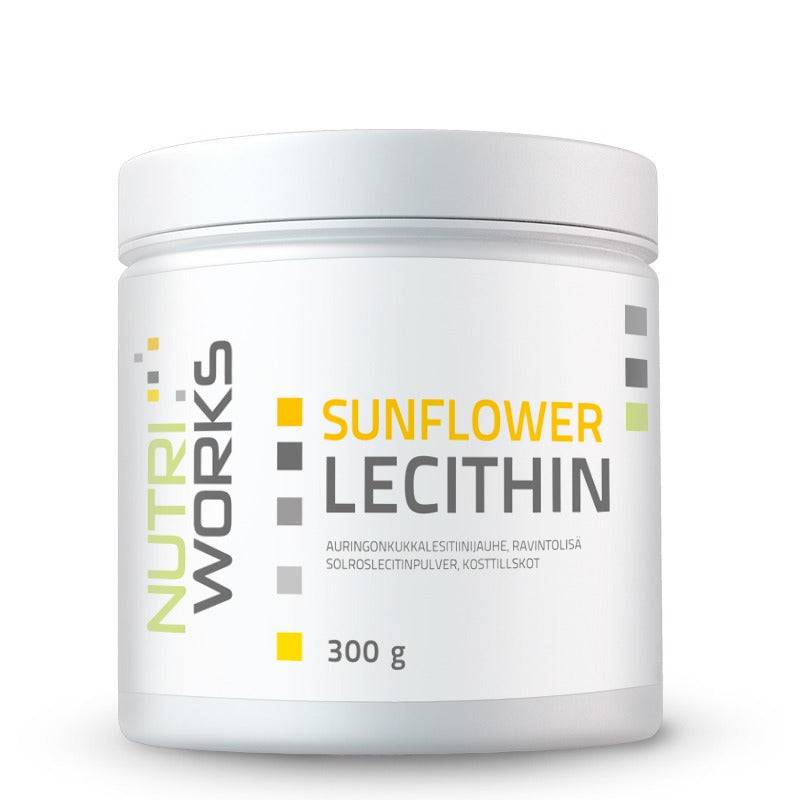 Nutri Works Sunflower Lecithin - Auringonkukkalesitiinijauhe 300 g - toimituskatkos, ei tietoa milloin saa lisää - integratoridirecthub.com