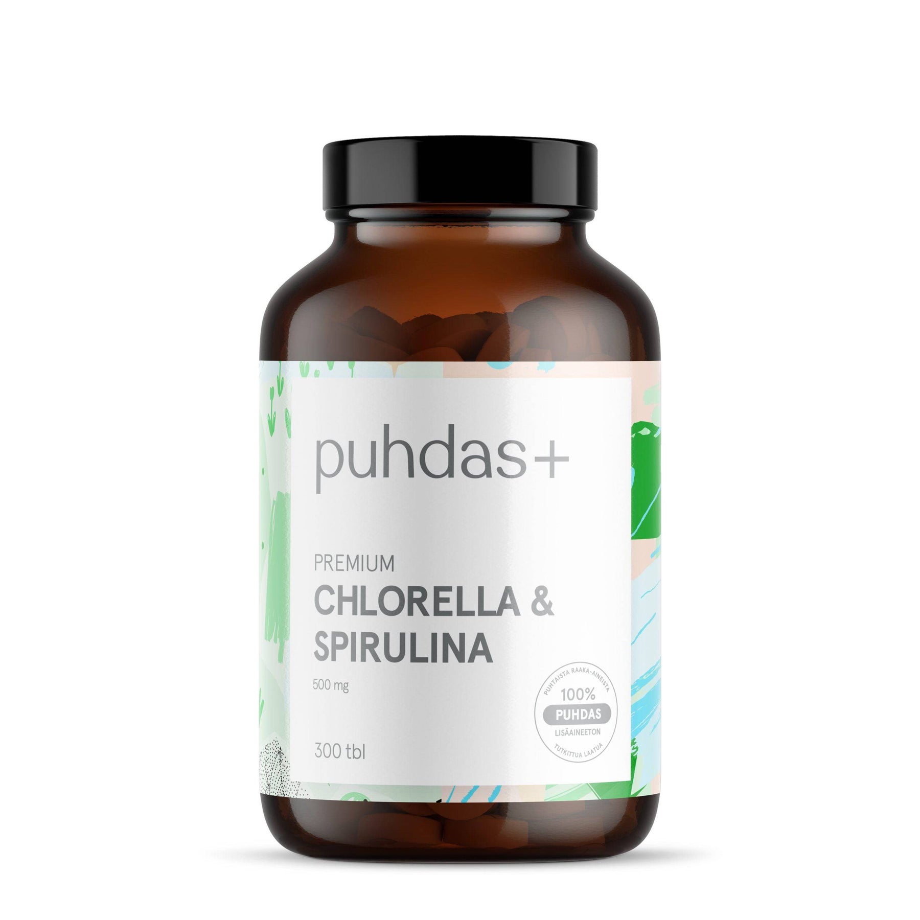 Puhdas+ Premium Chlorella & Spirulina 500 mg 300 tabl. - integratoridirecthub.com