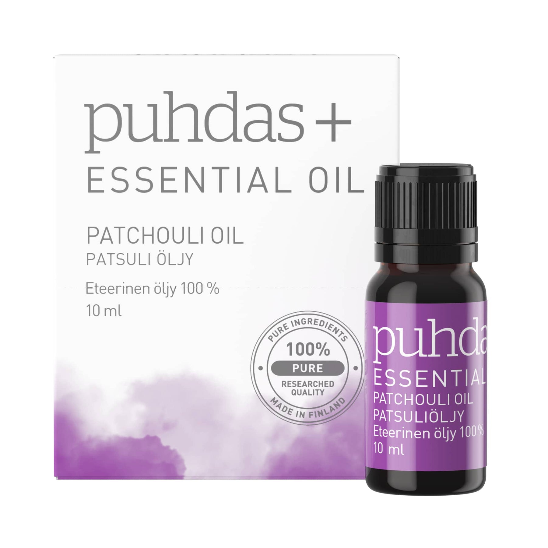 Puhdas+ Essential Oil Patchouli - Patsuliöljy eteerinen öljy 10 ml - integratoridirecthub.com