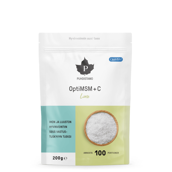 Puhdistamo OptiMSM + C Lime - jauhe 200 g - integratoridirecthub.com