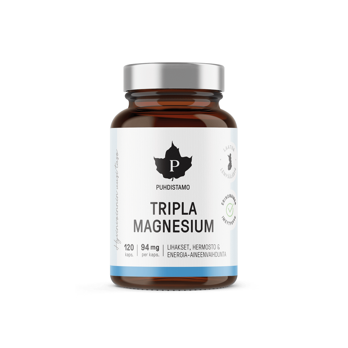 Puhdistamo Tripla Magnesium 120 kaps. - integratoridirecthub.com