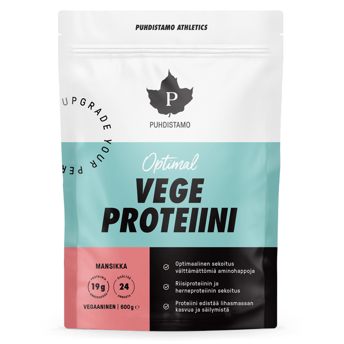 Puhdistamo Athletics Vege Proteiini Mansikka 600 g - integratoridirecthub.com
