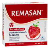Remasan - osterivinokastabletti mansikan makuinen pureskeltava 120 tabl. - poistuu - integratoridirecthub.com