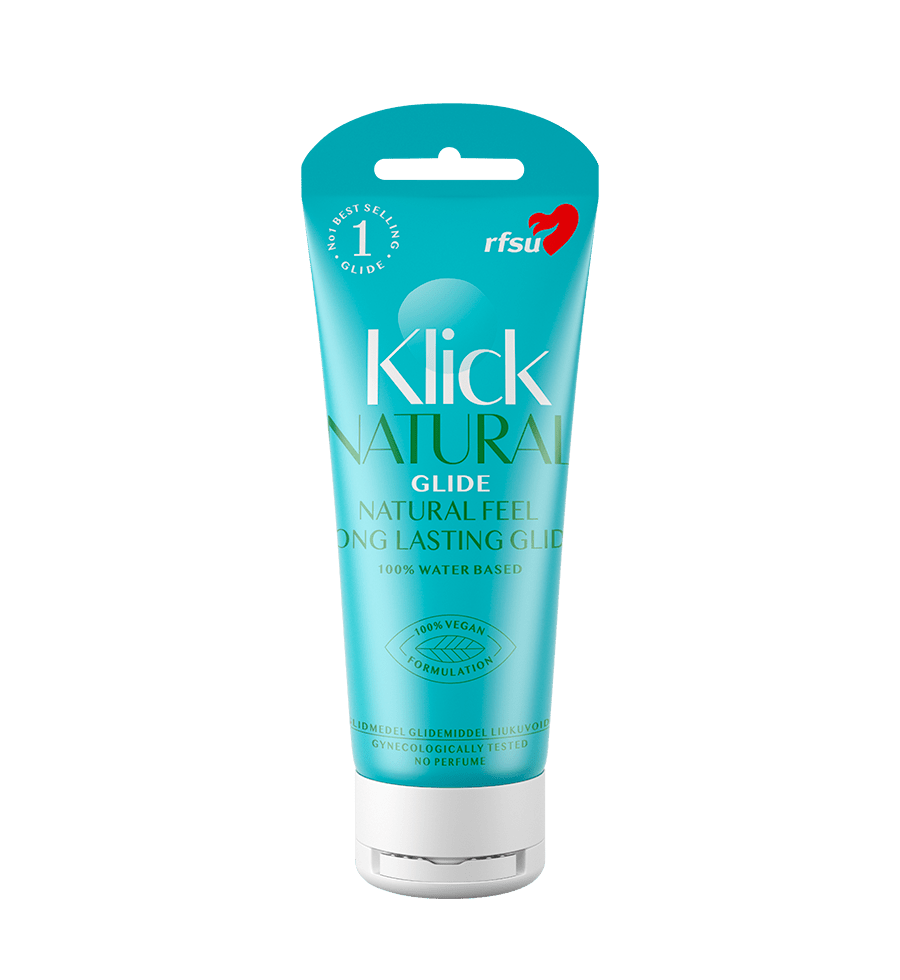 Rfsu Klick Natural Glide 100 ml - Vesipohjainen liukuvoide Hajusteeton - integratoridirecthub.com