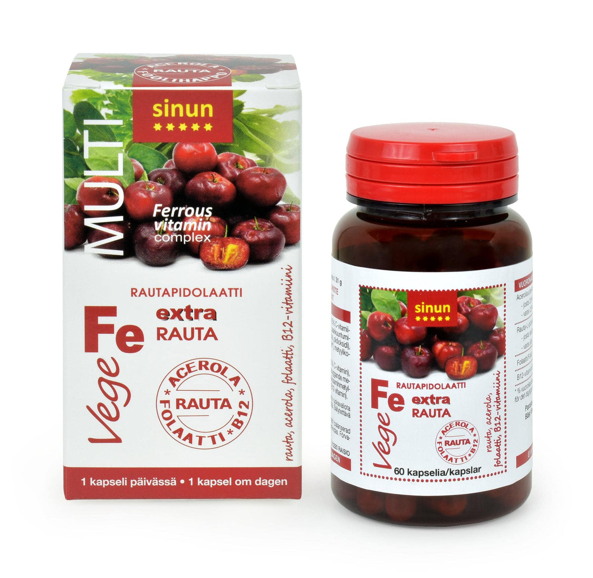 Sinun Multi Vege Rautapidolaatti 60 kaps. - integratoridirecthub.com