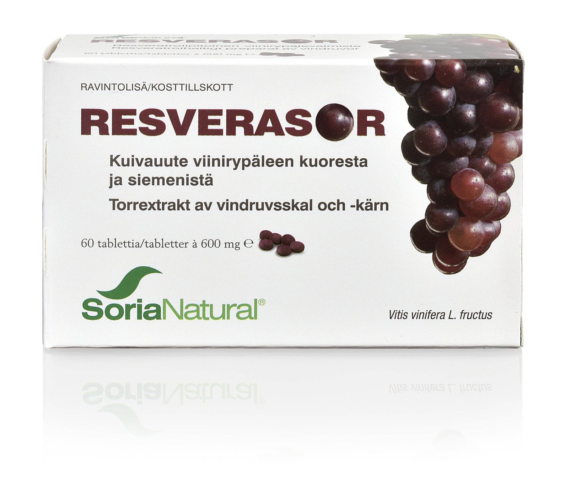 Soria Natural Resverasor - Resveratrolivalmiste 60 tabl. - integratoridirecthub.com