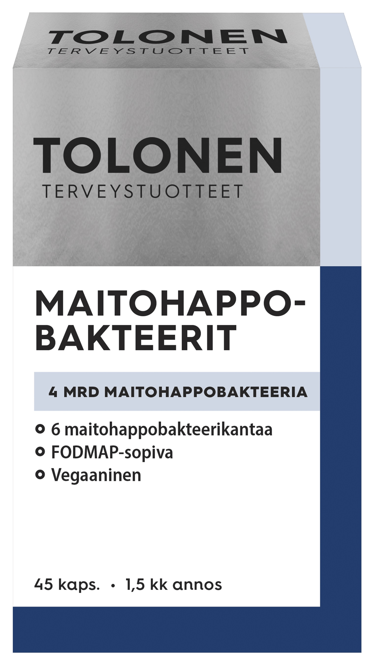 Tolonen Maitohappobakteerit 45 kaps. - Päiväys 05/2024 - integratoridirecthub.com