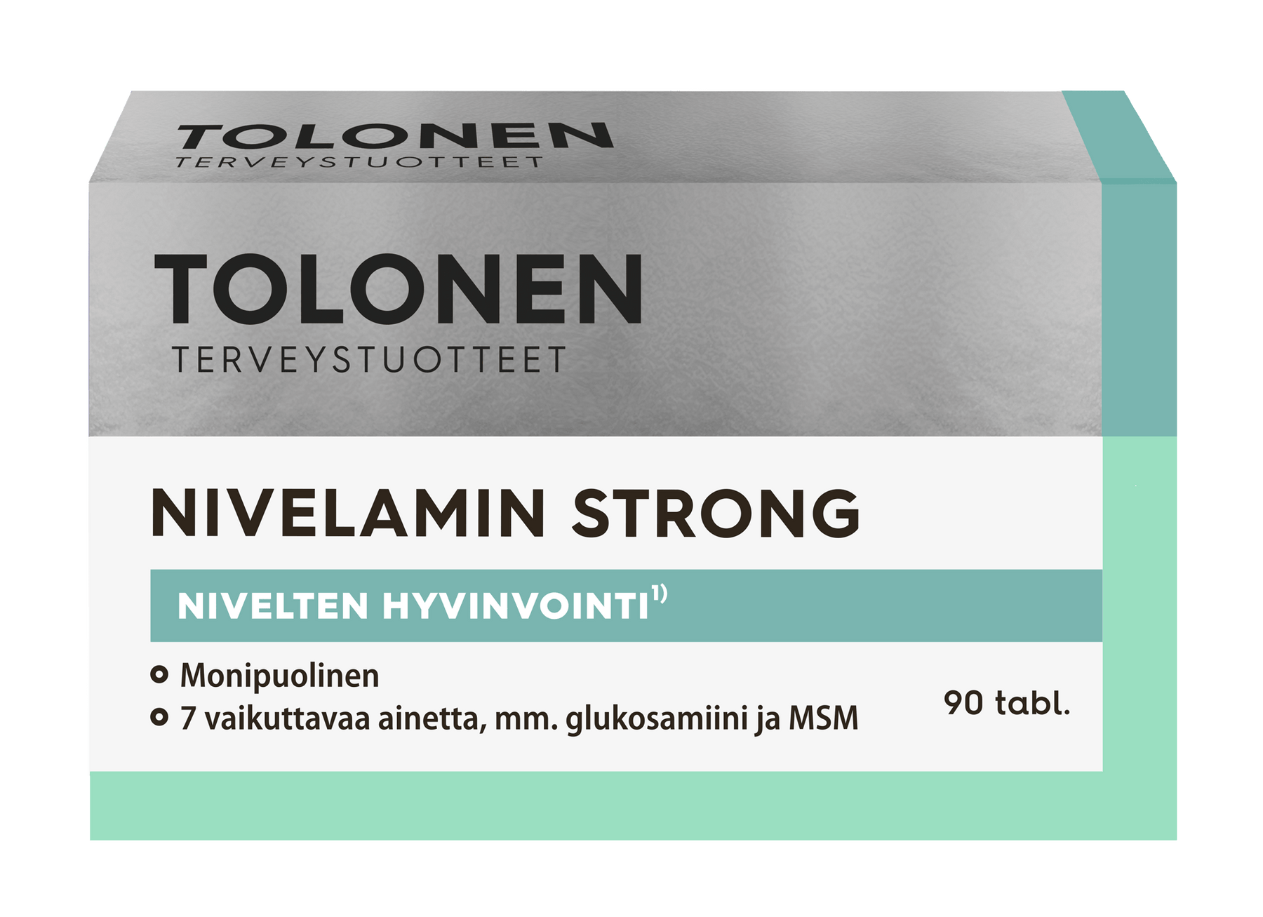 Tolonen Nivelamin Strong - Glukosamiini-kurkuma-MSM -ravintolisä 90 tabl. - Päiväys 02/2025 - integratoridirecthub.com
