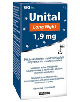 Unital Long Night 1,9 mg - Pitkävaikutteinen melatoniini 60 tabl. - integratoridirecthub.com