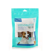 Virbac Veggiedent FR3SH - SMALL 5-10 kg - makupalat hampaiden puhdistukseen koirille 15 kpl - integratoridirecthub.com