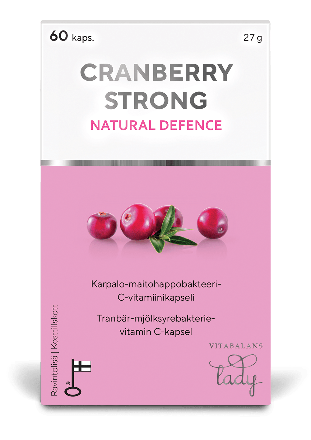 Cranberry Strong - Karpalo- Maitohappobakteeri- C-vitamiinivalmiste 60 kaps. - integratoridirecthub.com