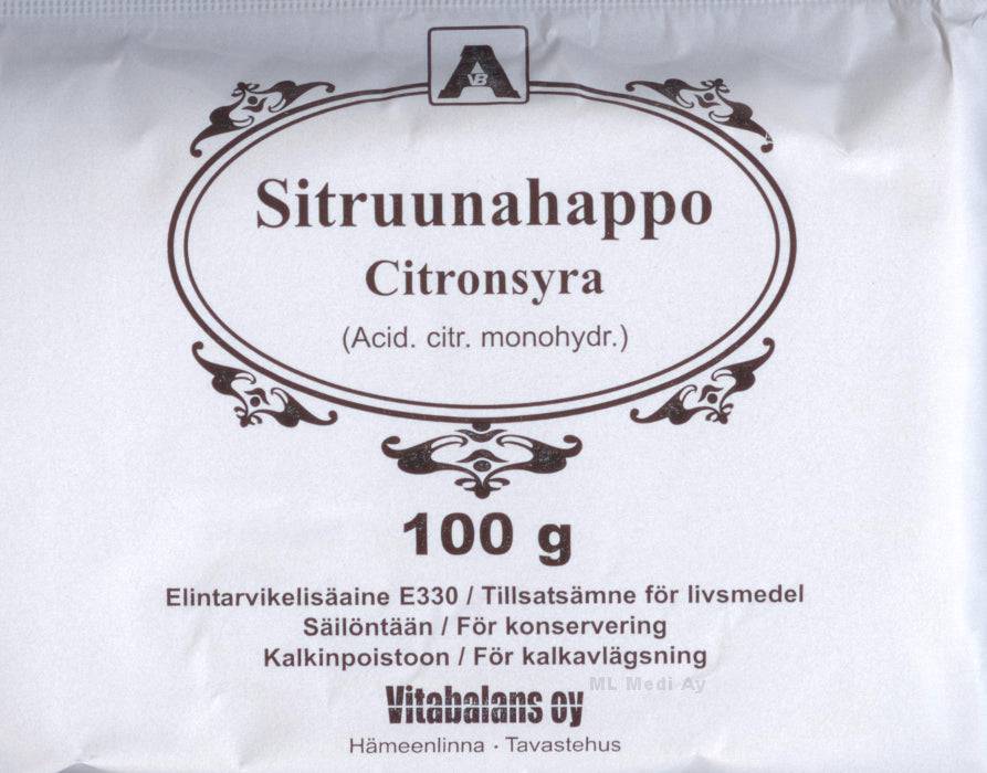 Sitruunahappo jauhe 100 g - integratoridirecthub.com