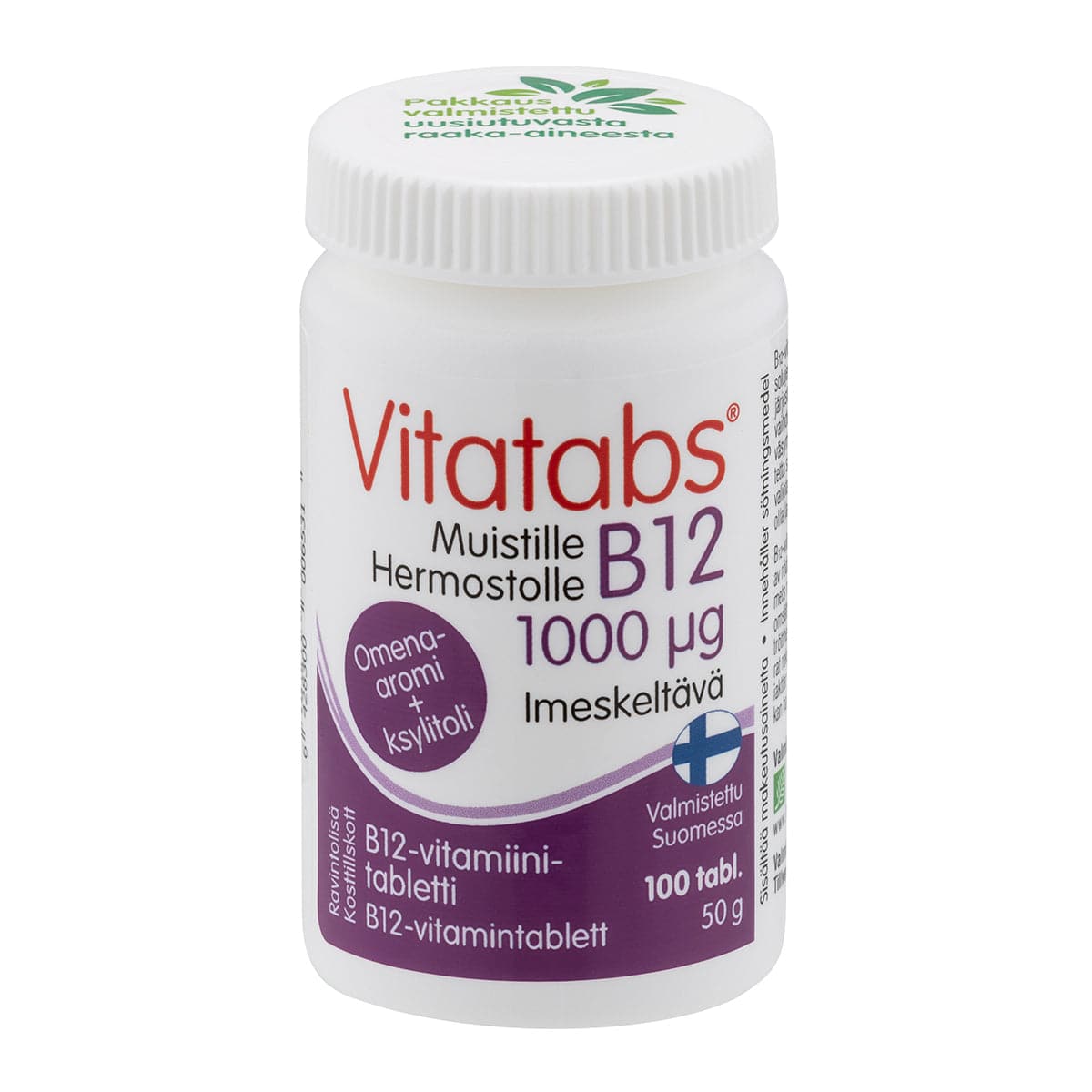Vitatabs B12 1000 µg Omena 100 tabl. - integratoridirecthub.com