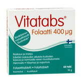 Vitatabs Folaatti 400 µg - Foolihappotabletti 60 tabl. - integratoridirecthub.com