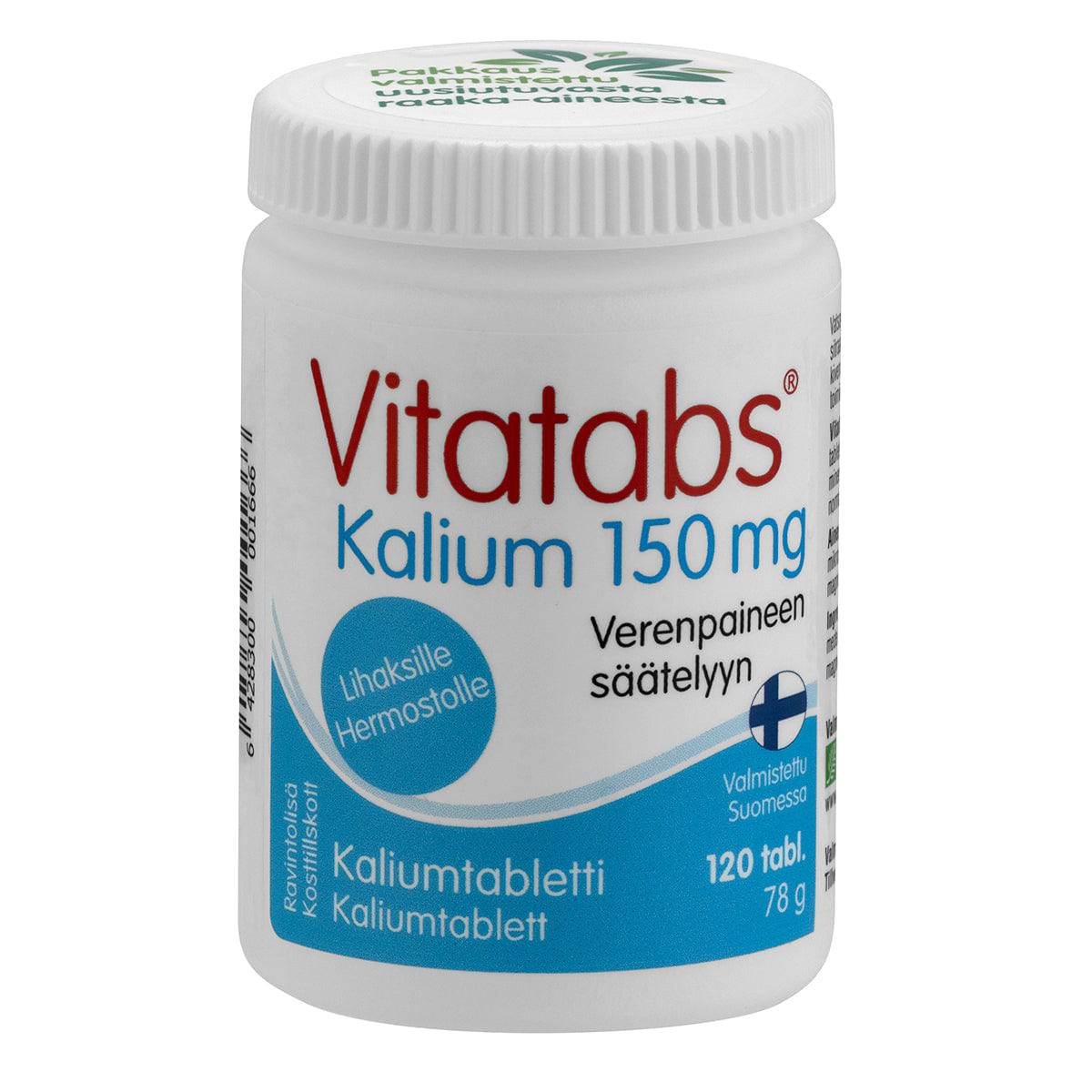 Vitatabs Kalium 150 mg 120 tabl. - integratoridirecthub.com