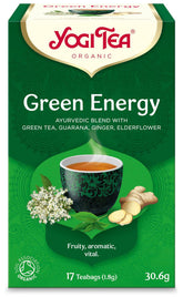 Yogi Tea Green Energy - Vihreä tee 17 teepussia - integratoridirecthub.com
