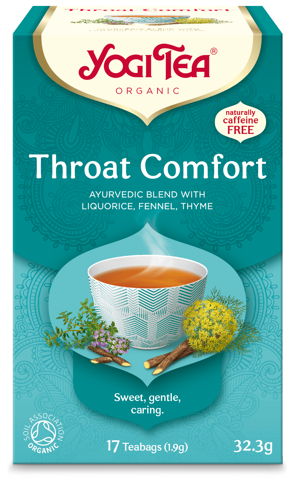 Yogi Tea Throat Comfort - kurkkua rauhoittava tee  17 teepussia - integratoridirecthub.com