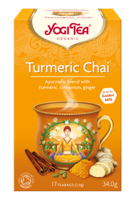 Yogi Tea Luomu Kurkuma Chai Tee 17 teepussia - integratoridirecthub.com